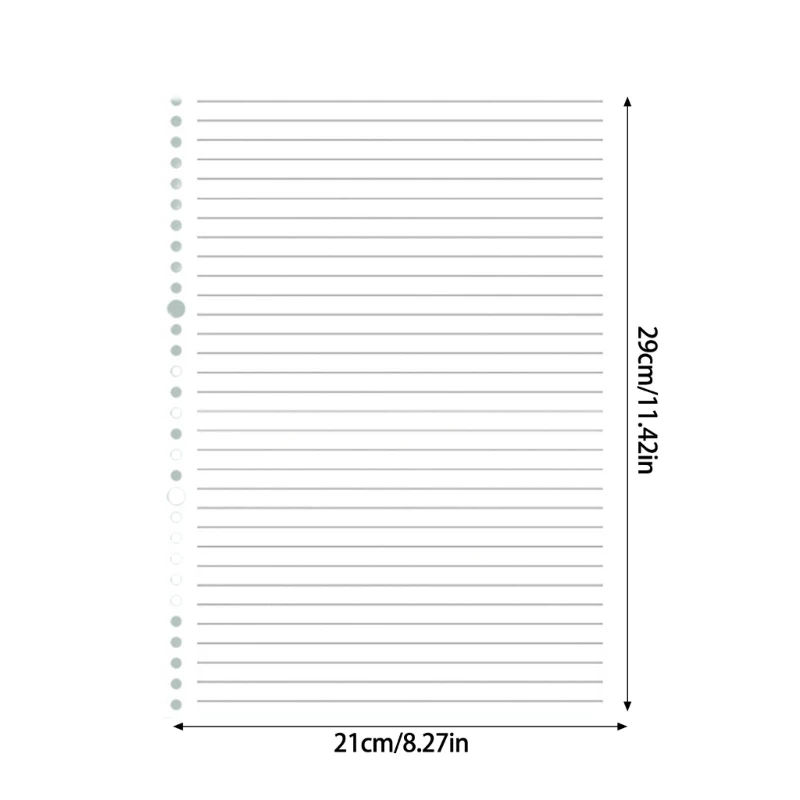 Notatnik 26 dziurkami, dziurkowany, 240 arkuszy papieru linie, 8,27'' 11,42''