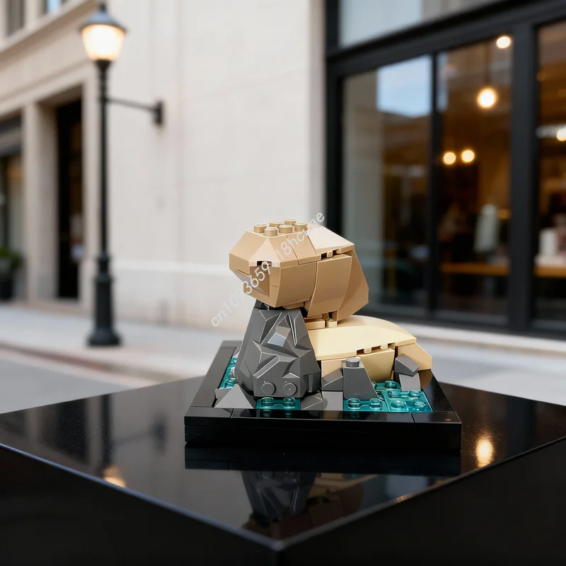 272 Pezzi MOC Architettura Copenhagen Modello della Sirenetta Blocchi da Costruzione Regalo di Natale Giocattolo Idea Creativa Educativa Mattoncini per Bambini