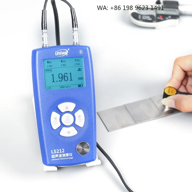 Compact Portable Ultrasonic Thickness Detector Simple Operation For Small Factory Daily Metal Plate Pipeline Inspection