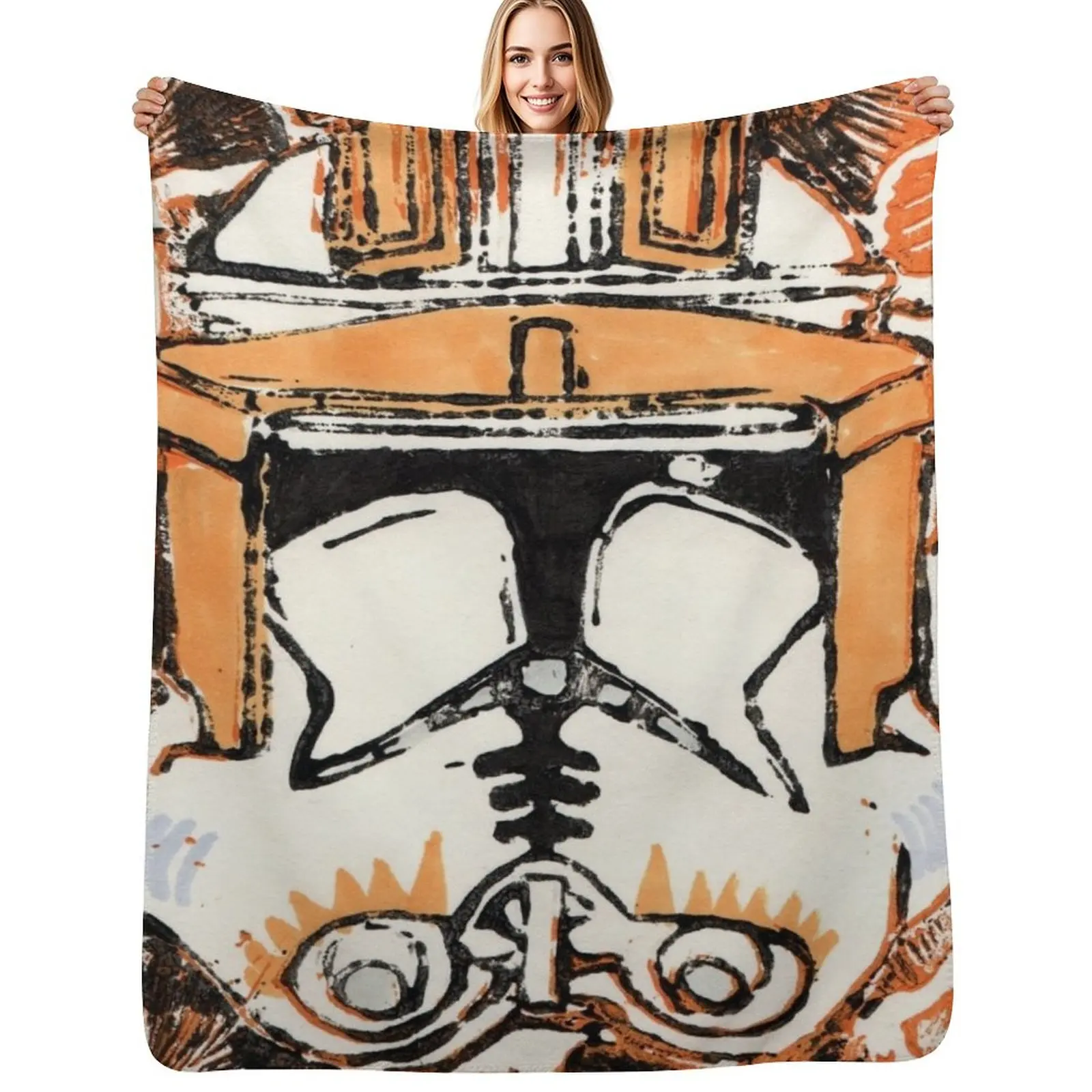 

Commander Cody Throw Blanket Plush Fuzzy Cozy Blanket for Couch Sofa