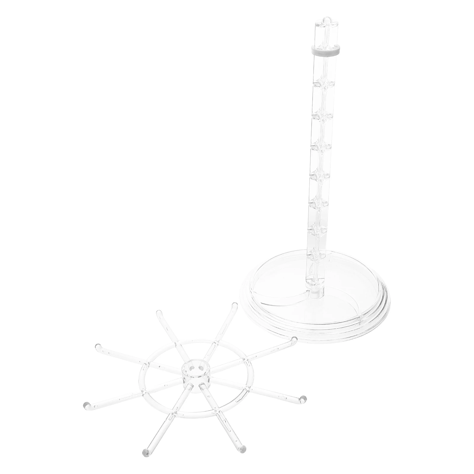 

Jewelry Organizer For Women Multifunctional Rotating Earring Display Rack Desktop Storage Stand Keychain Holder Ring Hair