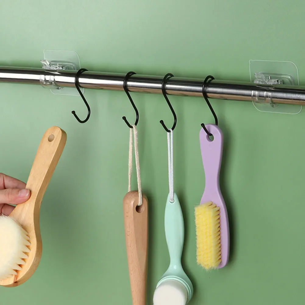 Crochets Adhésifs pour Rideaux, Étanches, Utilitaires, Réglables, Multifonctions, pour HOKitchen, 2 Pièces