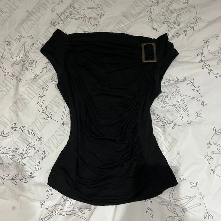 Camiseta sin Mangas de Moda Minimalista para Mujer, Estilo Y2K, Delgada, Suave, Estética Harajuku, Clásica, Estilo Coreano Vintage
