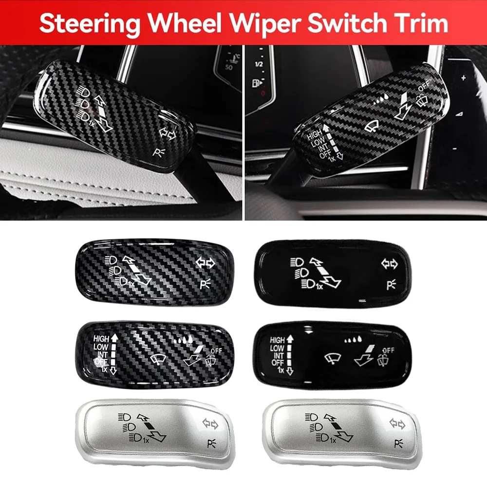 

ABS Wiper Switch Trim Waterproof Multi Color Steering Rod Cover for VW Tiguan Polo Golf Steering Rod Trim Auto Accessories