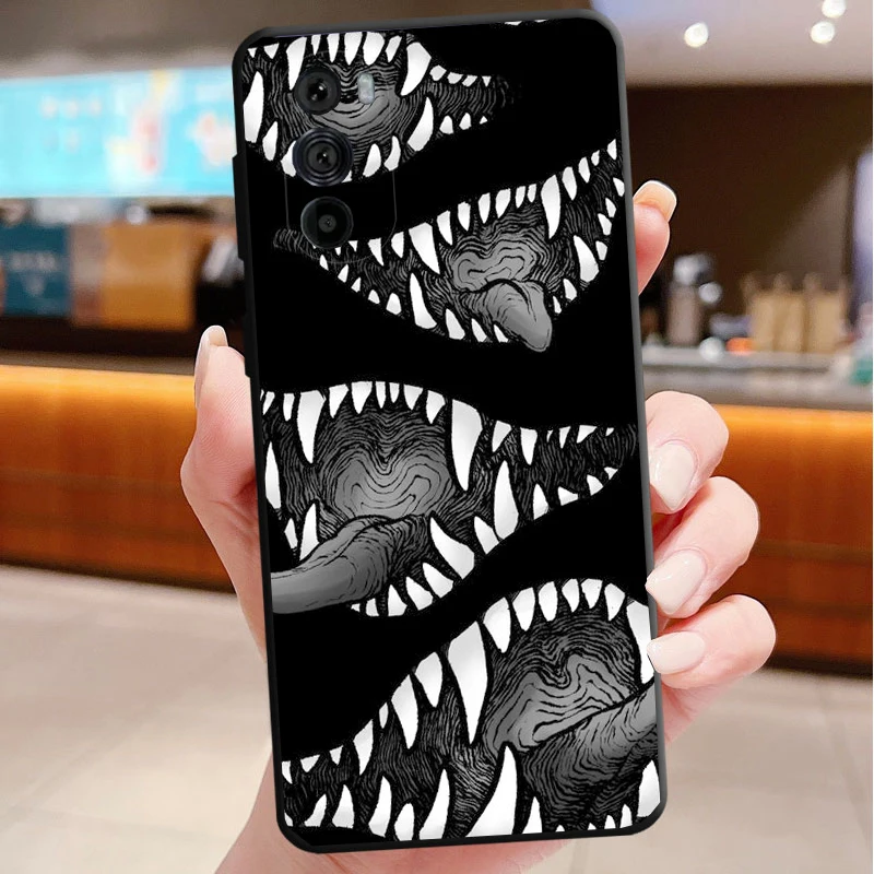 حافظة هاتف لهاتف موتورولا إيدج 50 40 برو 60 50 40 30 Ultra Neo Fusion Moto G85 G72 G53 G54 G84 G13 G32 رعب ياباني كوميدي