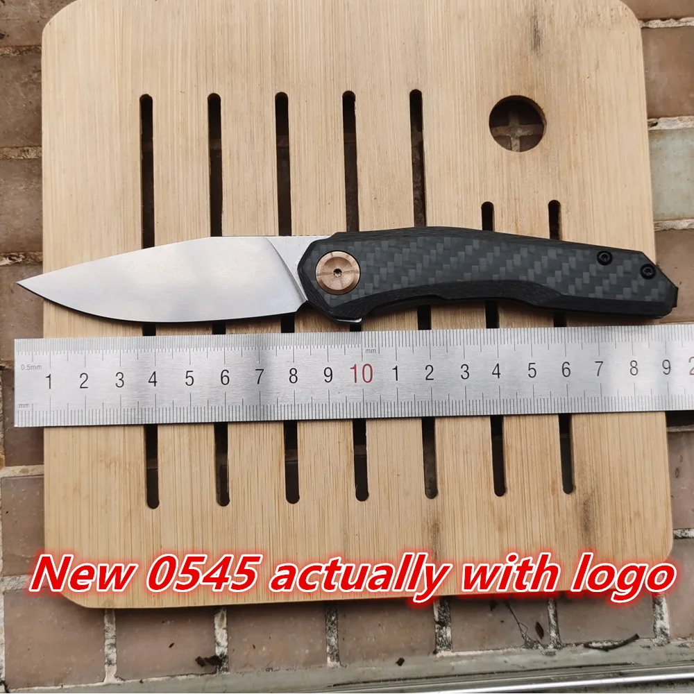 

JUFULE 0545 0545CF Carbon Fiber +Steel Handle Mark Magnacut Blade Bearing Flipper Outdoor Camping Hunting EDC Tool Folding Knife