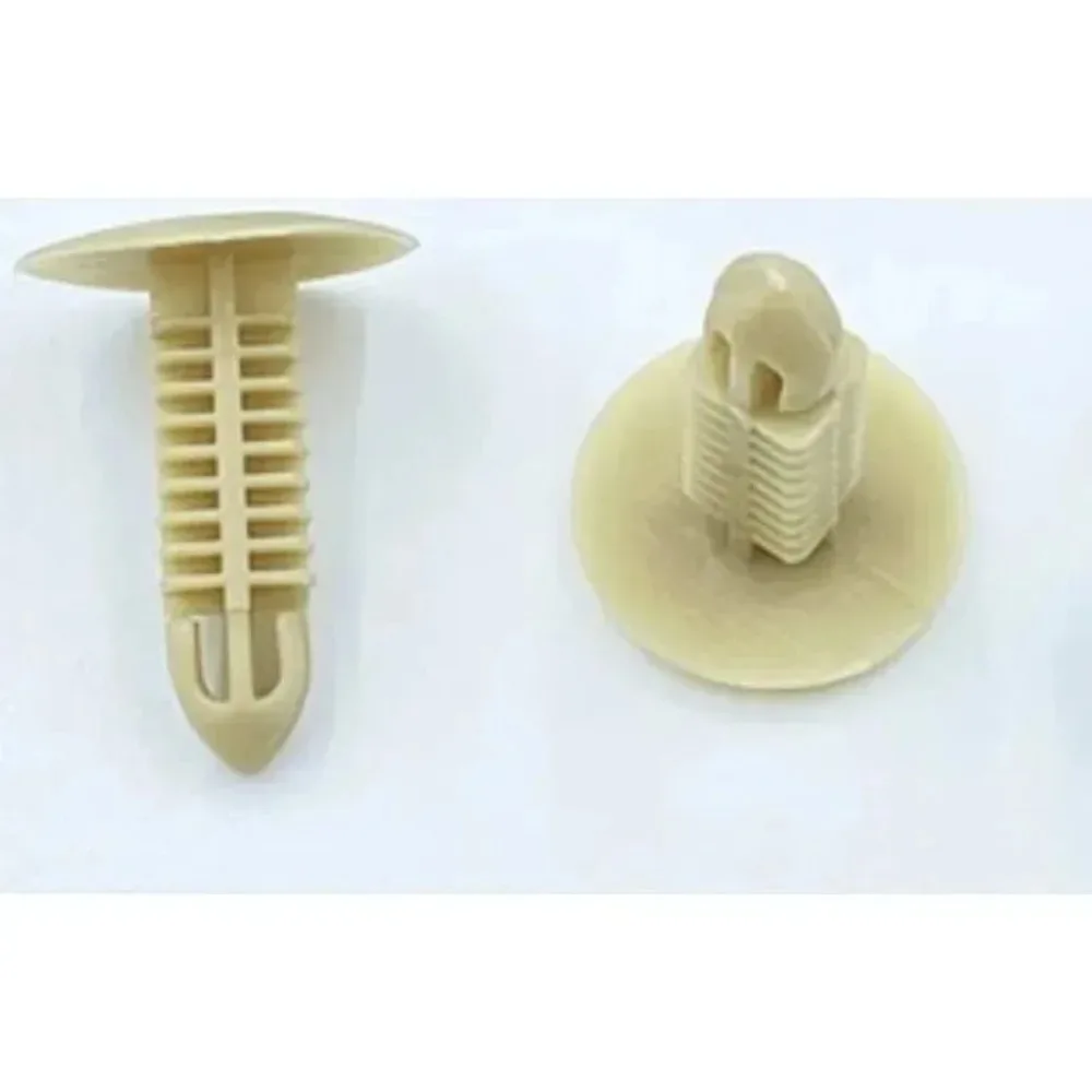 New 6mm X 6.7mm Hole 30 Pieces for Flange Screws Gray Bumpers Clips Tree Shaped Flat Tooth Buckle Fender Plastic Fastening