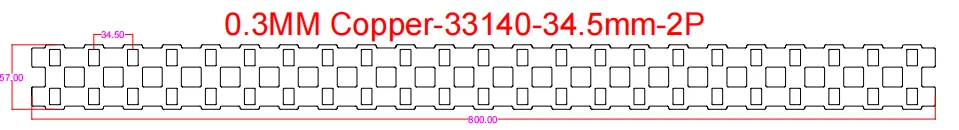 WELLGO 1PCS Spot Supply of High-purity 33140 Battery Connector Copper Plated Strip Square Spacer 2P 34.5mm Copper Nickel Busbar view 6