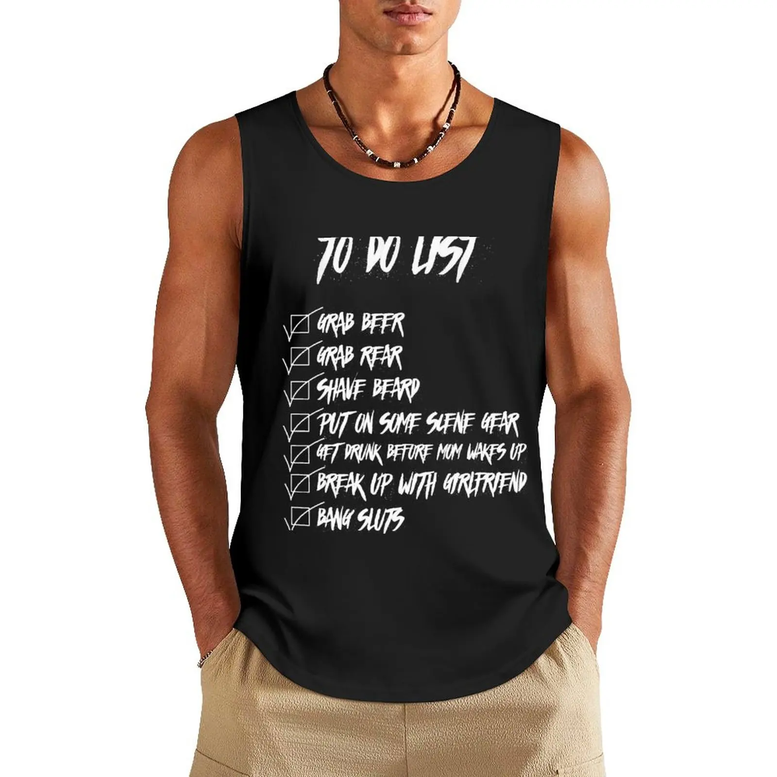 Everywhere I Go Tank Top Working vest gym t-shirts t-shirts for men gym clothes men