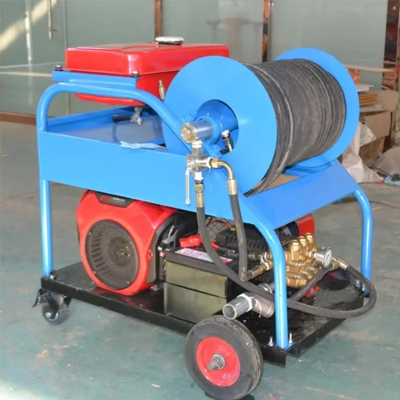Large Caliber Diesel Industrial Pipe Dredger High Pressure Drain Unblocker Urban Sewage Network