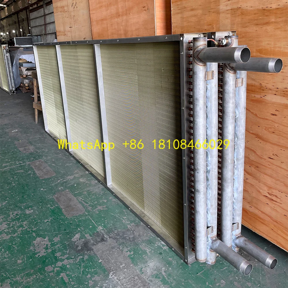 Design de aleta personalizado do componente do núcleo do refrigerador de superfície finalizado para sistemas de refrigerante de ar condicionado central