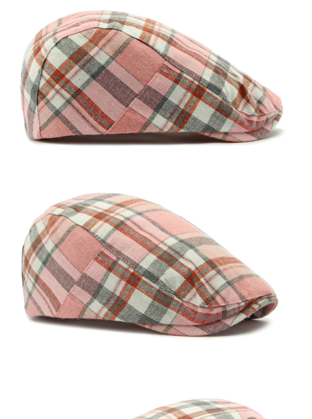 HT4697 Baskenmützen Frühling Herbst Herren Damen Kappen Vintage Künstler Maler Karierte Baskenmütze Männlich Weiblich Ivy Flatcap Verstellbare Baskenmützen – Detail 7