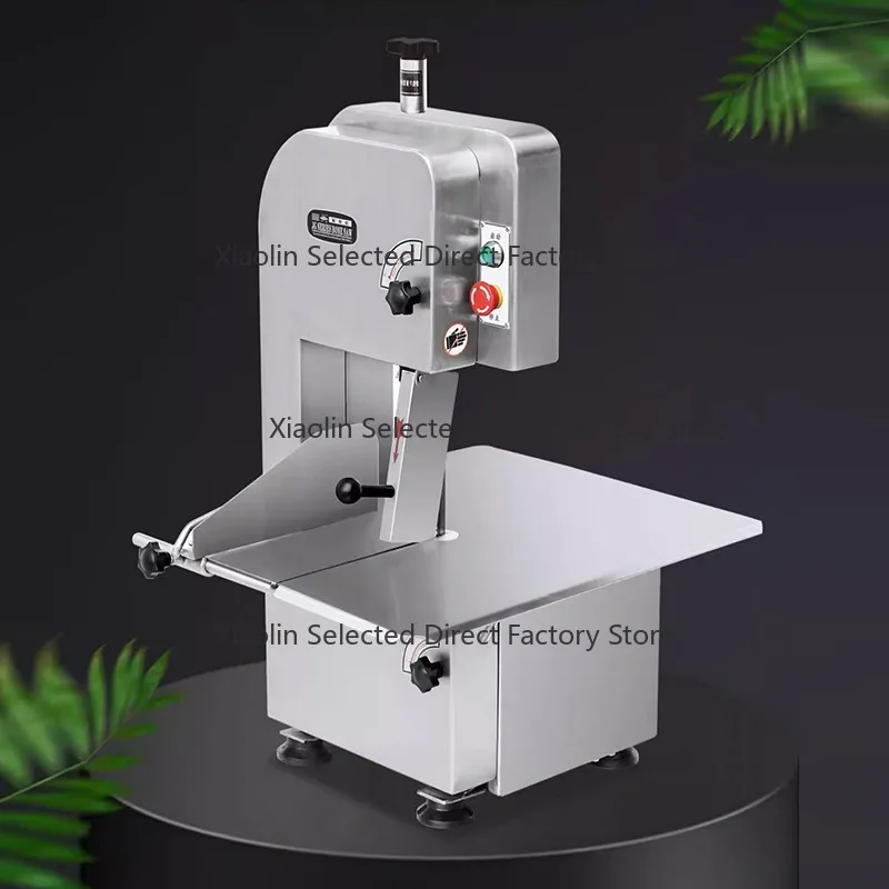 Pushable Stainless Steel Commercial Frozen Meat Cutting Table for Ribs Pig Trotters Fast Processing Equipment