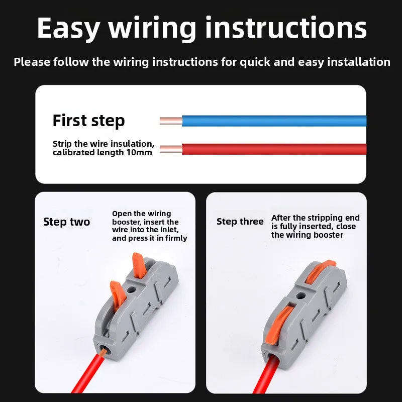 Various Size Sets PCT-221 Splicing Type Terminal Block Connector Quick Terminal Block