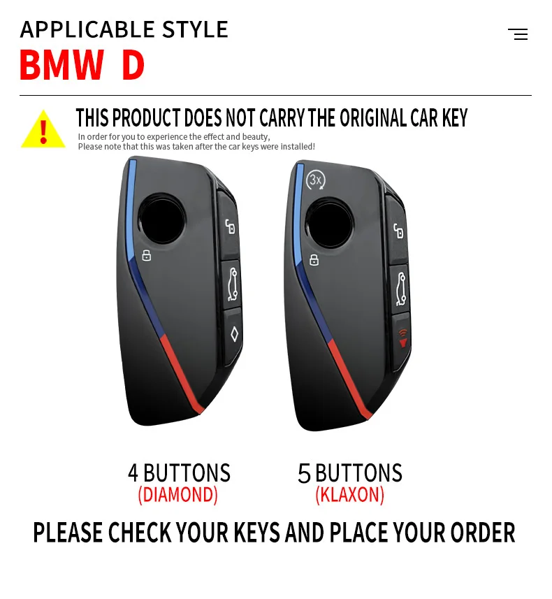 Zinc Alloy key cover Accsesories car key case keychain for BMW Series 7 735i 740Li X7 X1 U11 2023 I7 G07 LCI XM