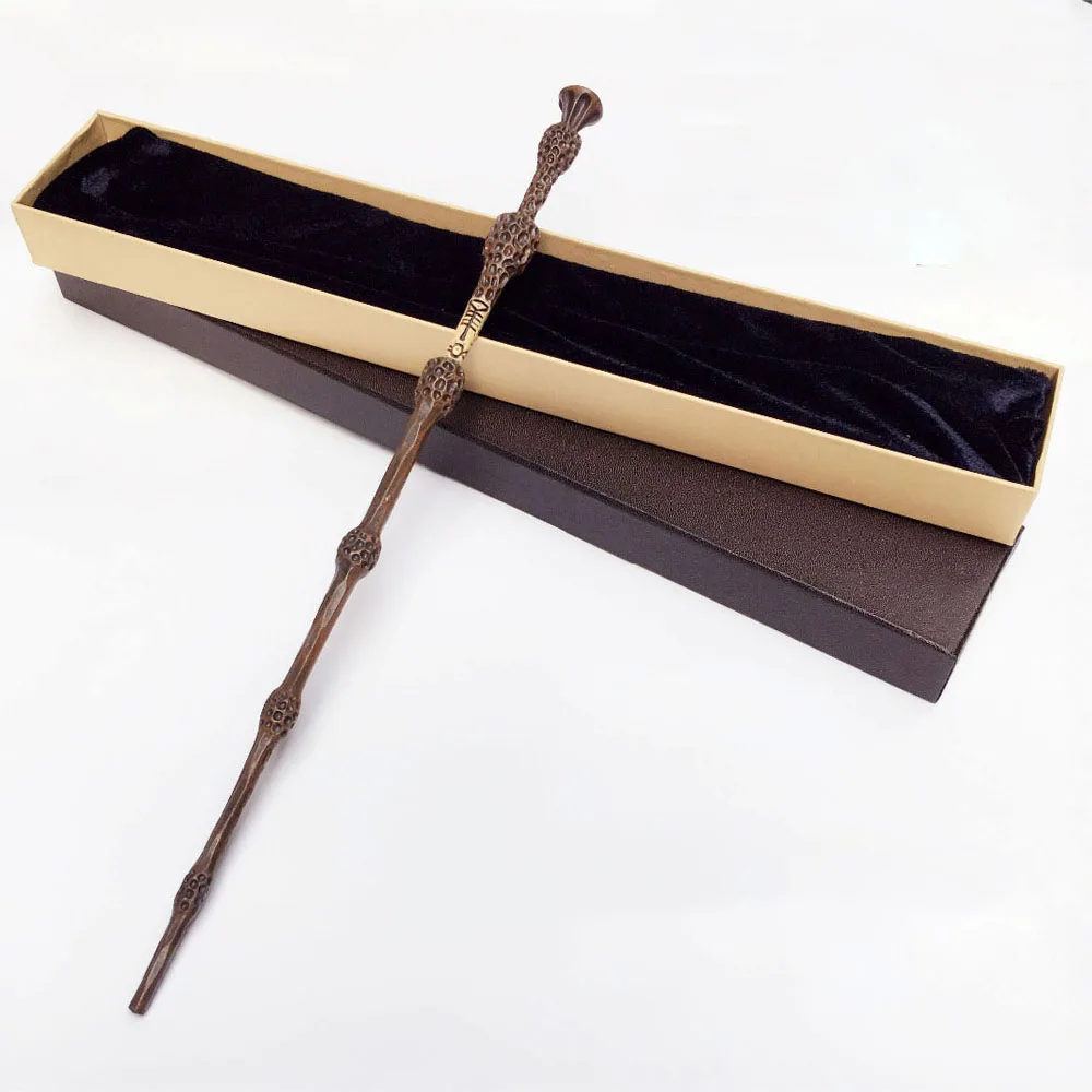 35-42CM Metal Core Magic Wand Cosplay Hermione Granger Premium Gift Box Packaging Model Children\'s Toys Birthday Gift