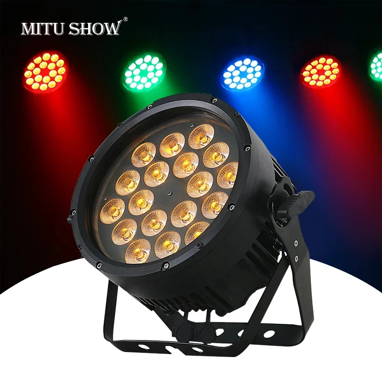 MITUSHOW Professional Nightclub Decoration Outdoor led par light 18PCS 15W 6in1 waterproof par Light