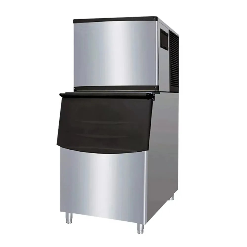 Commercial Ice Maker Machine, High Capacity Ice Cube Production for Restaurants & Hotels  Automatic Ice Making with Storage