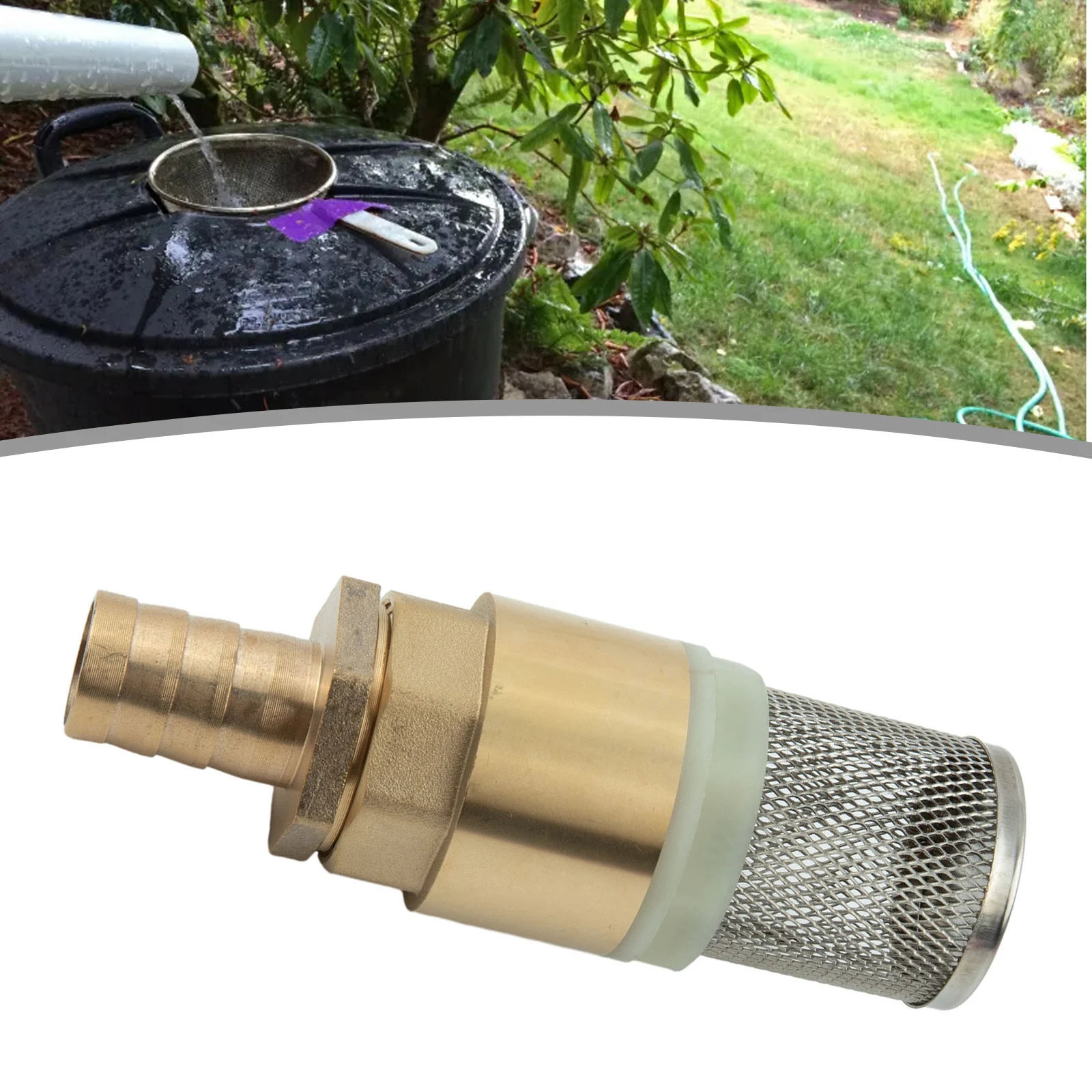 Garden Supplies Garden Water Connectors Non-return Valve Suction Strainer Foot Valve Hose Connection 19 25 Mm 3/4in 1in