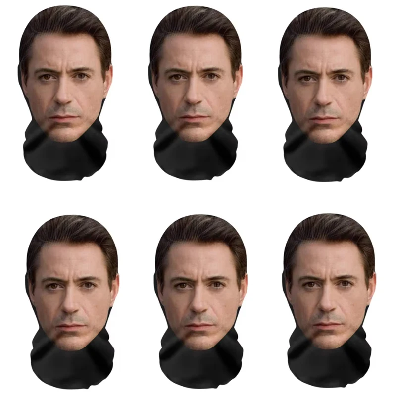 

6шт полнолицевая маска с 3D-принтом | Костюм реквизит косплей знаменитость исполнитель маска Хэллоуин костюм для вечеринок косплей