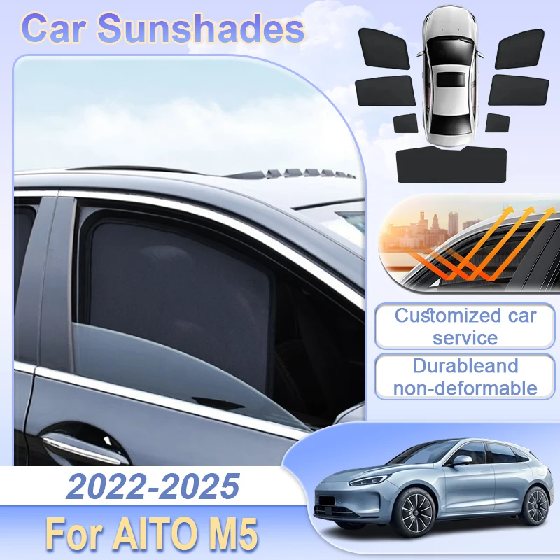 Sun Visor For AITO M5 2022 2023 2024 2025 Windshield Frame Blind Window Sunshades Anti-UV Car Protection Bodykits Accessories
