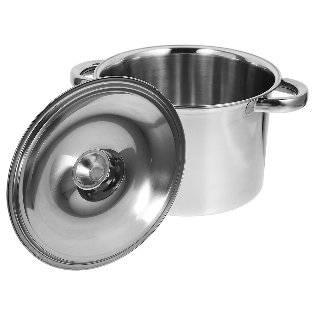 Cauldron Thickened Soup Pot Brine Skillet Big Cooking Stainless Steel Pots Boiling Pan