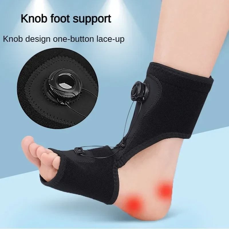 Comfortable Knob Adjustment Corrector, Orthosis Plantar Fascia Foot Rest Fixation, Ankle Brace Support for Tendonitis, 1Pc