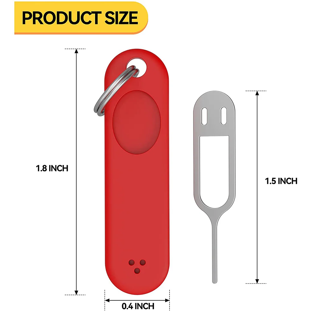 LIKE WISH 6Pcs SIM Card Removal Tool-Sim Card Tray Pin Eject Removal Tool Needle Opener Ejector,With Removable Key Chain