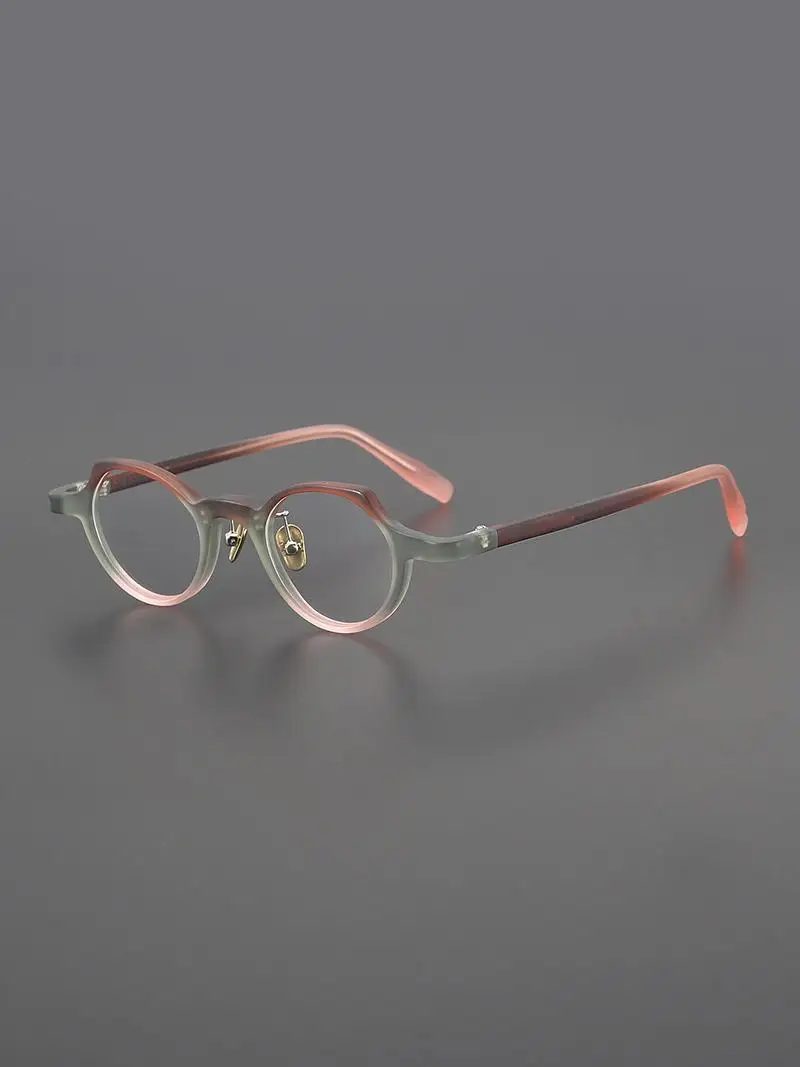 

2025 Limited plate retro glasses frame, handmade irregular shape glasses frame, unique literature and art can be matched with