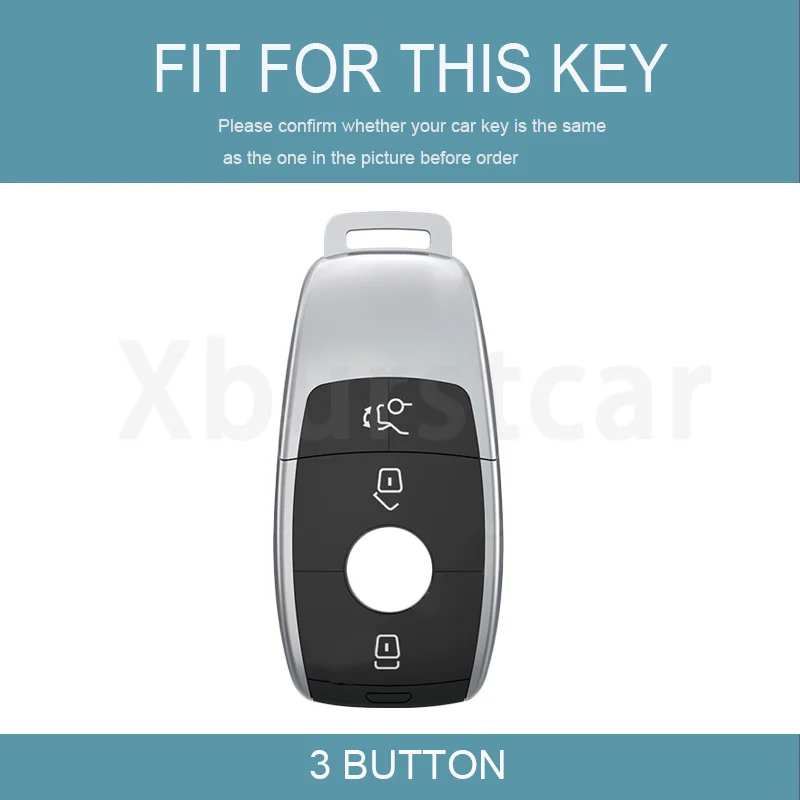 3 Button Keyless TPU Auto Shell Fob Car Key Case Cover For Mercedes Benz A C E S Class W204 W205 W212 W213 W176 GLC CLA AMG W177