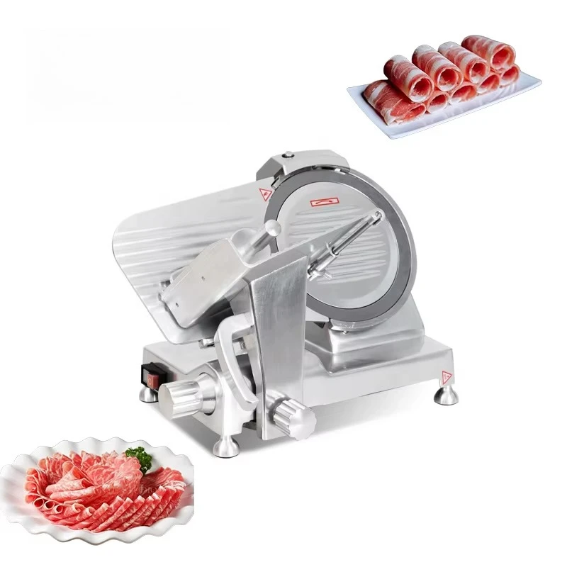 Commercial Meat Slicer Cutting Machine Chrome-plated Electric Deli Meat Cheese Food Ham Slicer