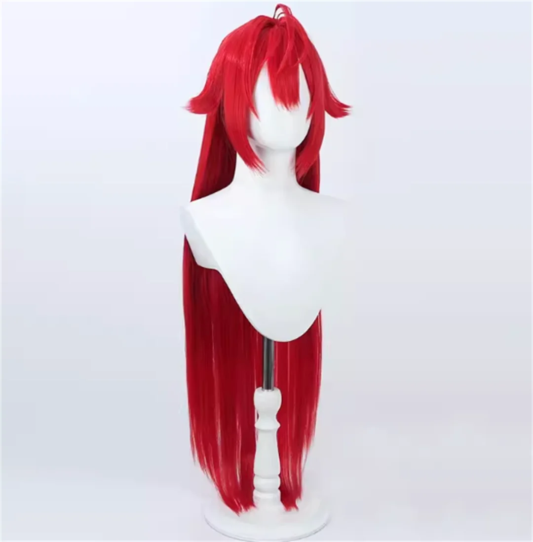 Cosplay Goddess Pilgrim Red Hood Wig Anime Game Party Long Straight Red Wig