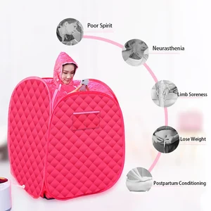 Hộp gấp di động của hơi nước Saving Saory Room Lều cho một người hoặc hai người giảm cân giảm cân của toàn bộ cơ thể 8 Máy xông hơi bán hàng chính - 7