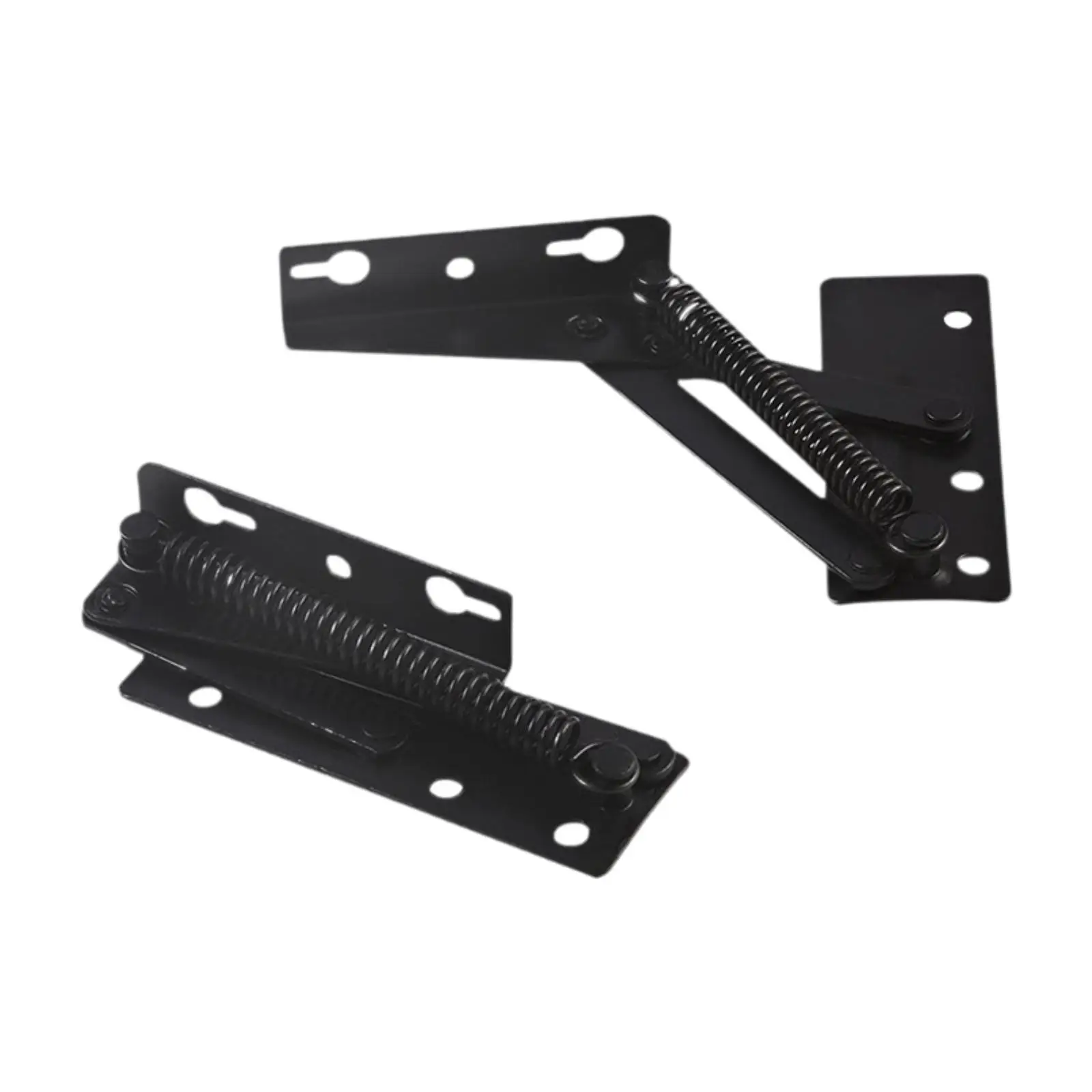 2x Foldable Lifting Brackets Support Hinges Heavy Duty Bedroom Spring Hinges
