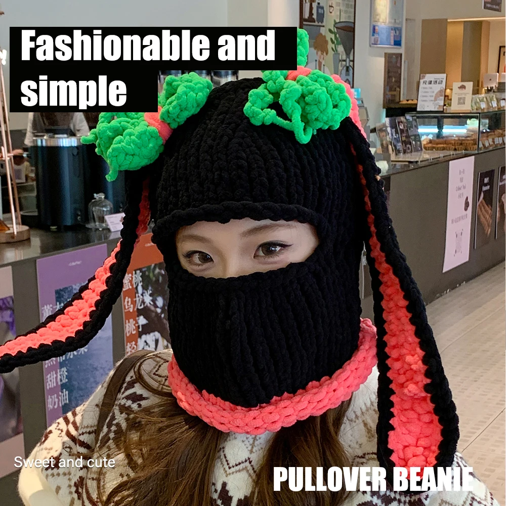 

Милая милая вечерние шляпа, модная теплая накладка на уши, вязанная крючком шерстяная шапка, новинка, ансамбль для Revelry и карнавала