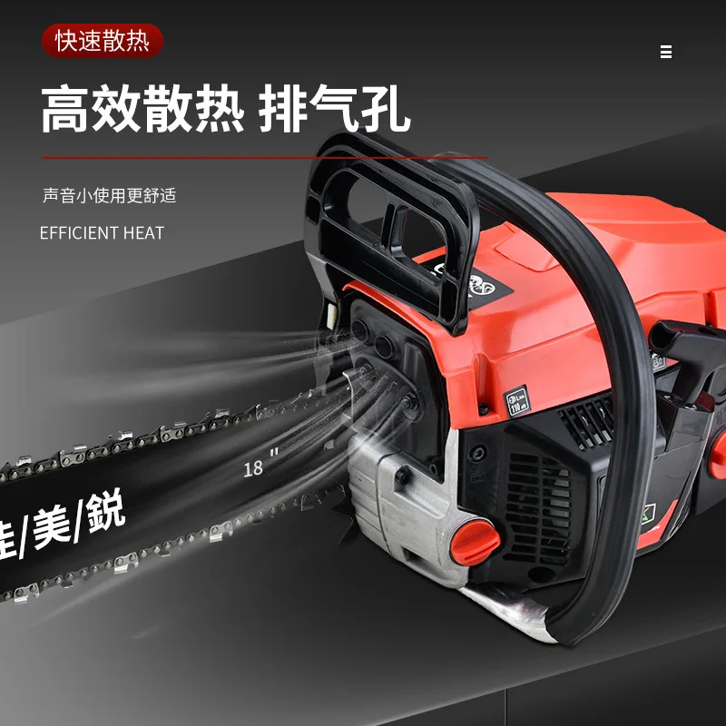 Gasoline Chainsaw Tree Cutting Tool High Power Gasoline Saw handheld Chain Saw Cutting Wood Machine Garden Garden-urban Tool