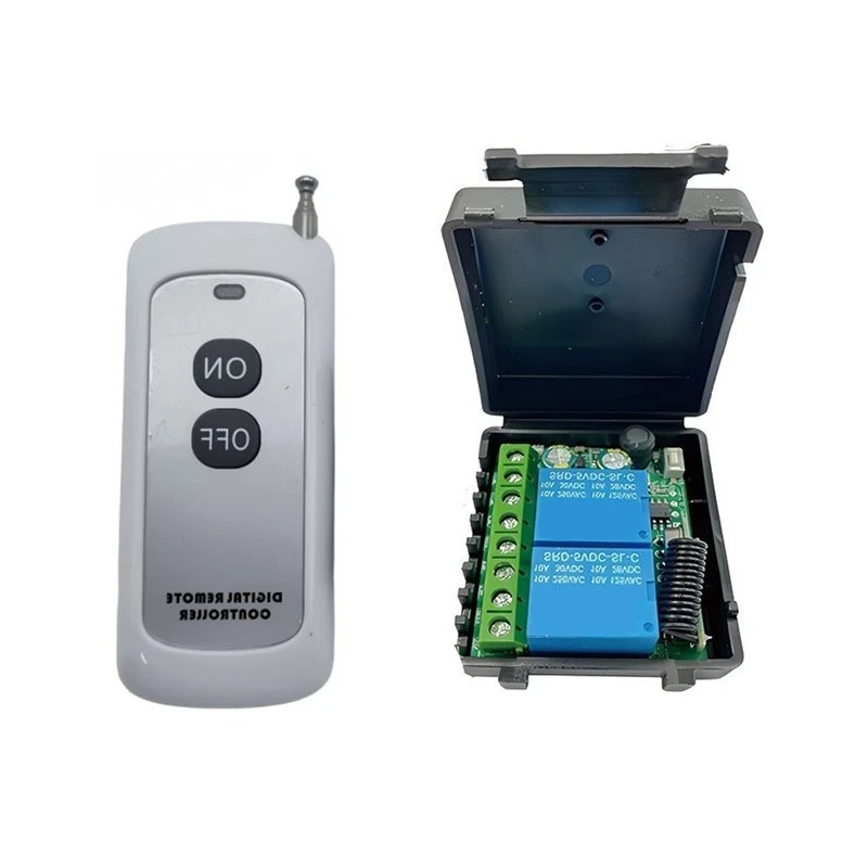 A98E-AC85-265V 10A Relay 433Mhz Wireless Remote Control Switch Wide-Voltage 2-CH Controller For Garage Door Curtain Light