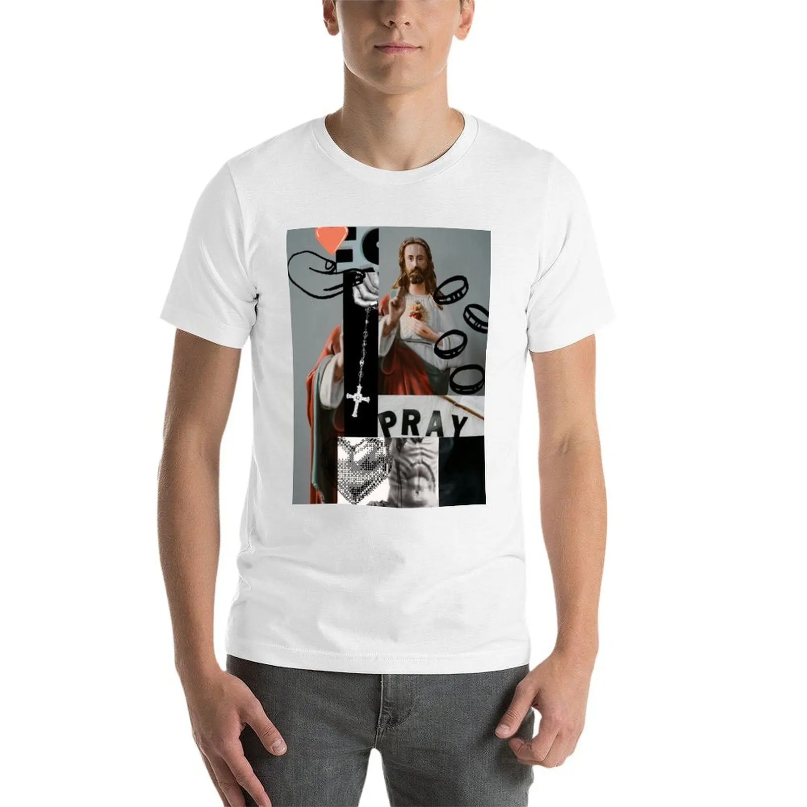 مثل الصلاة تي شيرت تي شيرت رجل عادية رجل تي شيرت القطن رجل تي شيرت مصمم تي شيرت #4