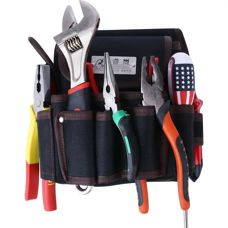 Electrician Tool Belt Bag Multifunctional Air Conditioner Maintenance Installation Package Pouch For Woodworking Small Storage