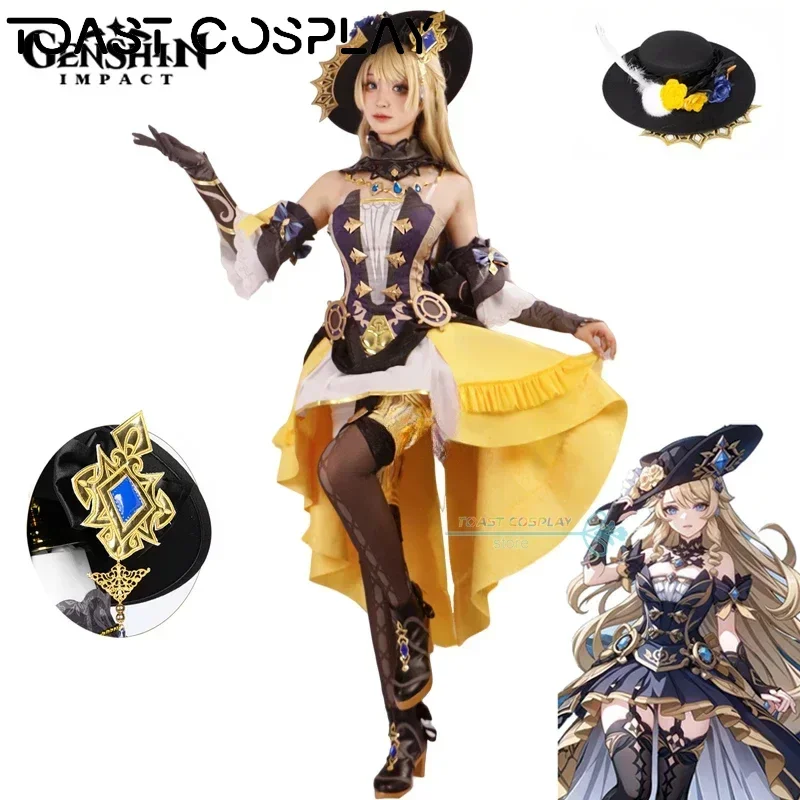 

Navia Cosplay Game Genshinimpact Navia Cosplay Costume Anime Uniform Halloween Party Role Play Costume Full Set Cos