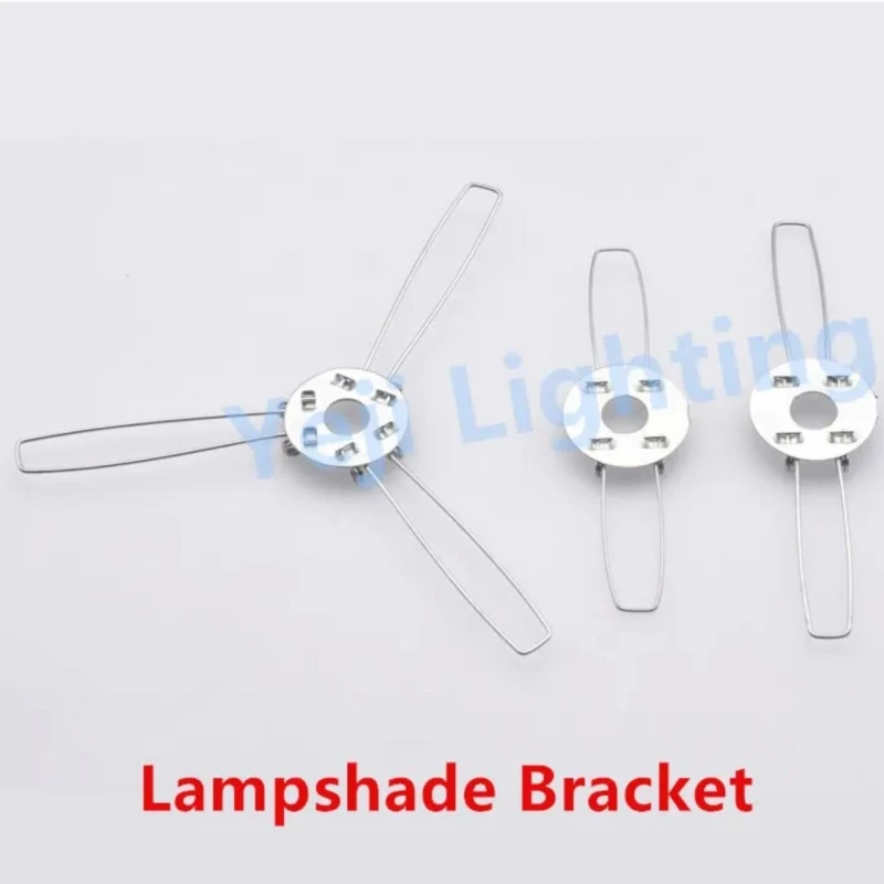 Spring bracket lamp holder Glass cloth cover 2 forks 3 forks lampshade bracket for chandeliers led pendant lights ceiling lamps