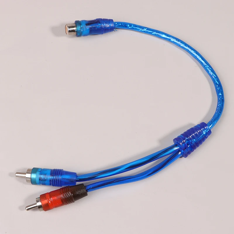 Répartiteur audio MP3 pour voiture, 1RCA femelle vers 2RCA mâle, adaptateur, convertisseur, une femelle vers deux mâles, amplificateur, Y, nouveau