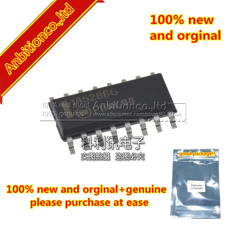 5pcs 100% new and orginal MC14528BDG 14528BG SOP16 Dual Monostable Multivibrator in stock