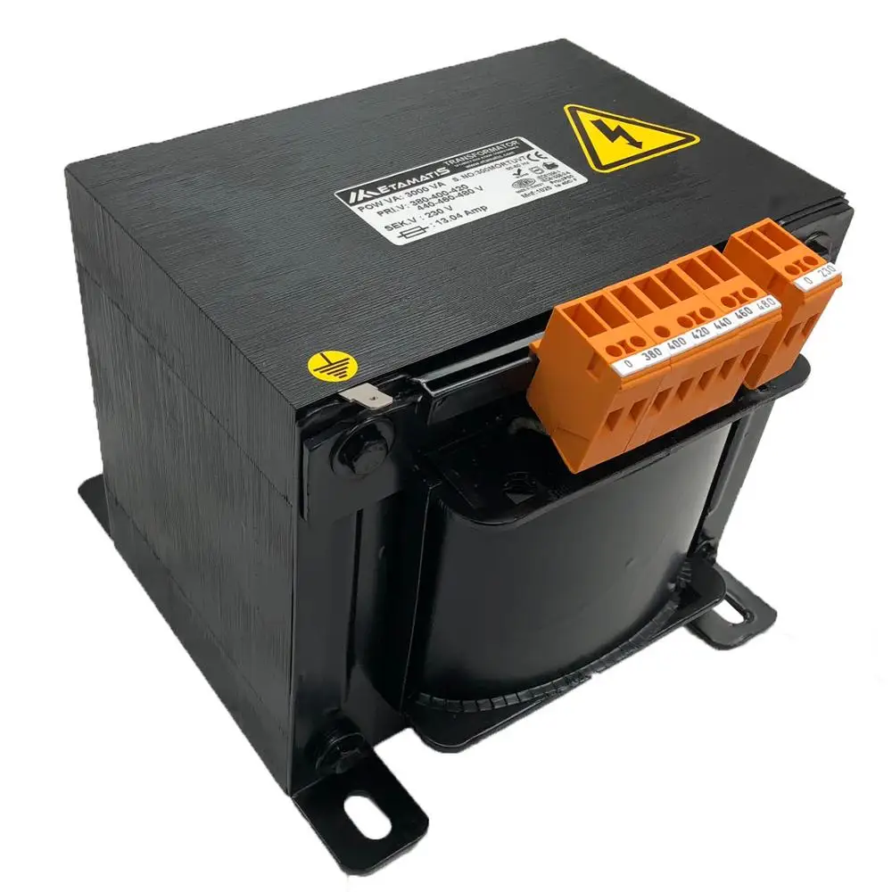 

3000 VA Isolation Step Down Control Transformer 220 V to 24 V AC