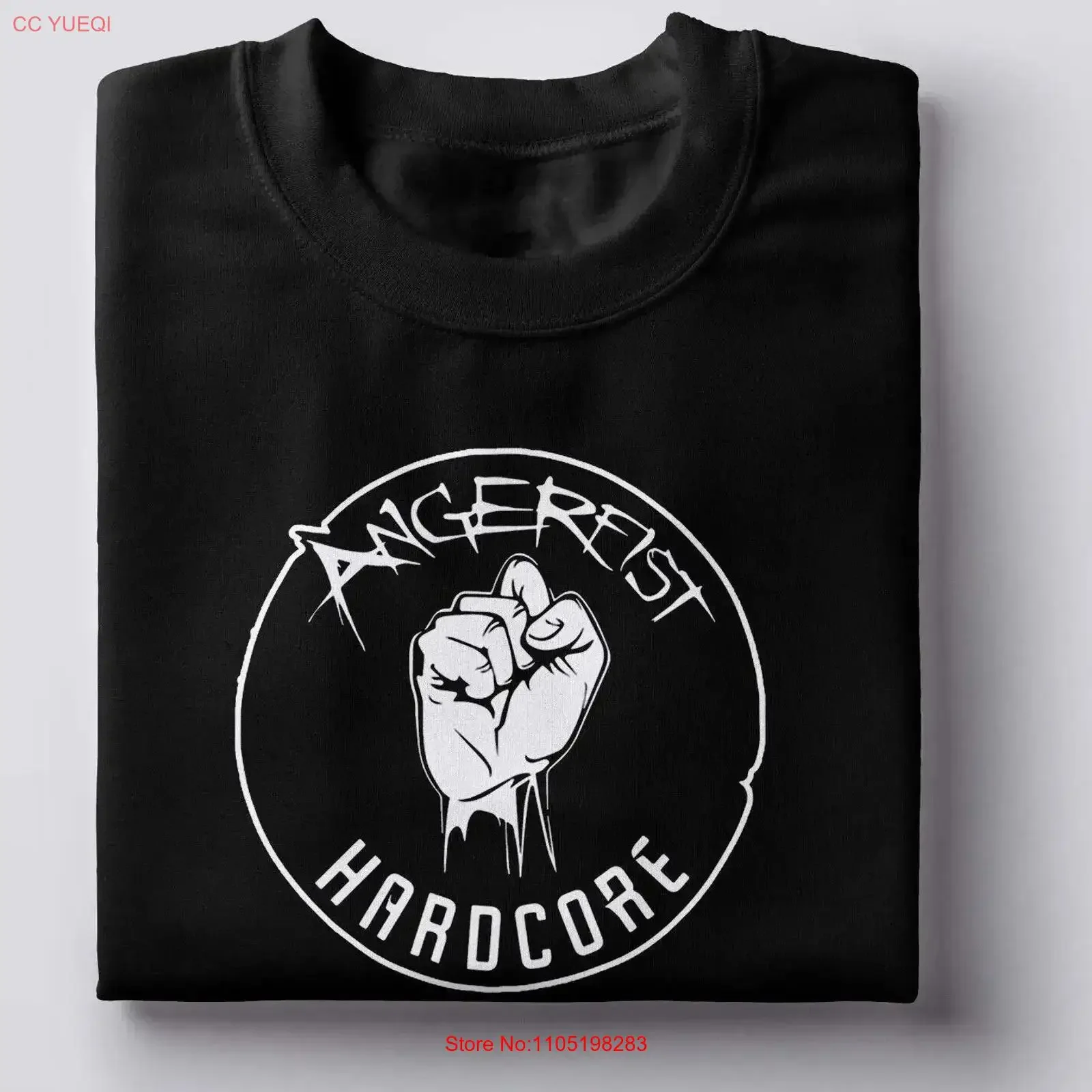 

Angerfist T shirt Hardcore Techno Gabber Moh Dutch Dance Music Rave Scene White vintage Washed Soft Versatile Comfortable