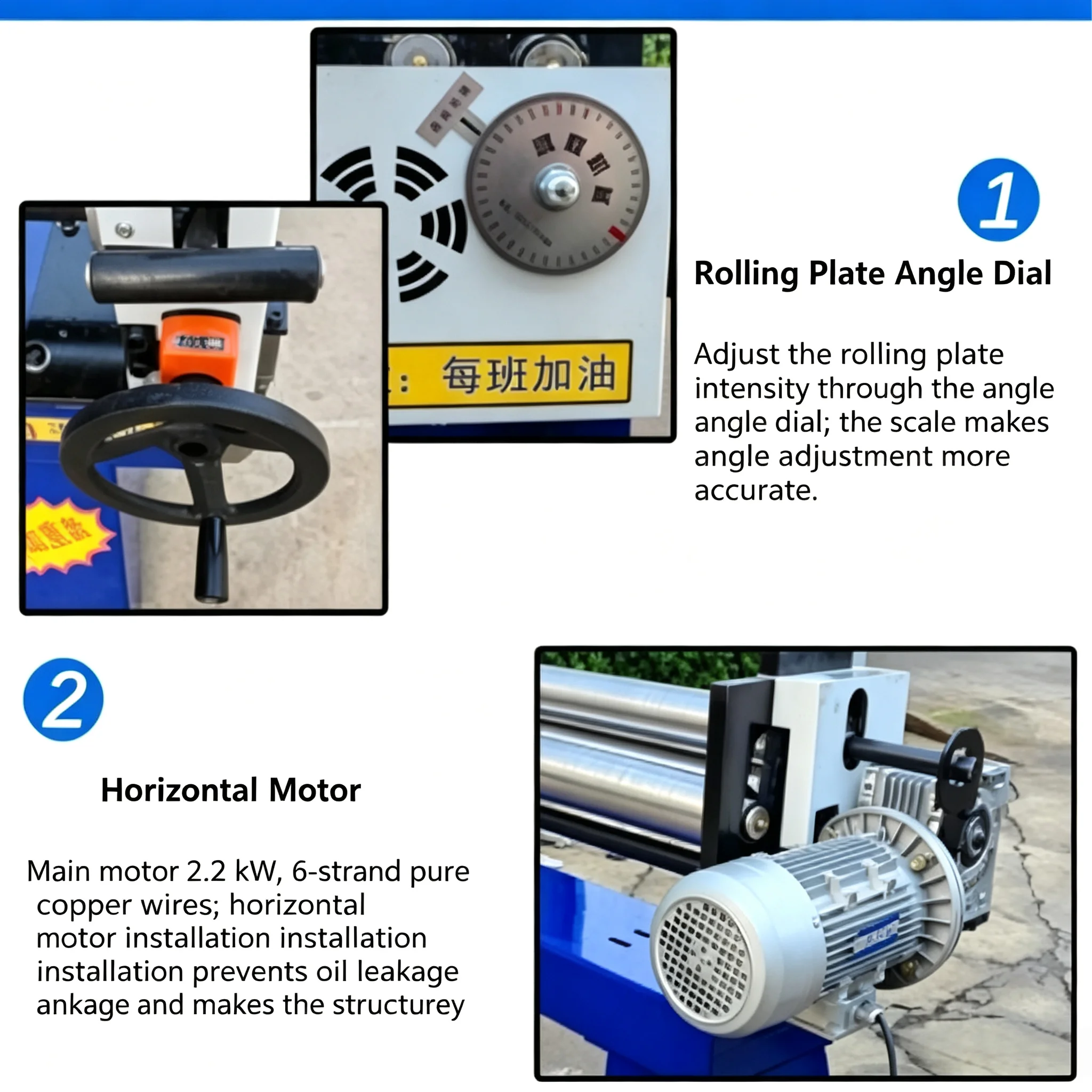 Mini Electric Roll Bender for Stainless Steel Sheet, Eccentric 3 Shaft Round Tube Rolling Machine, Iron & Aluminum Skin Plate Ro