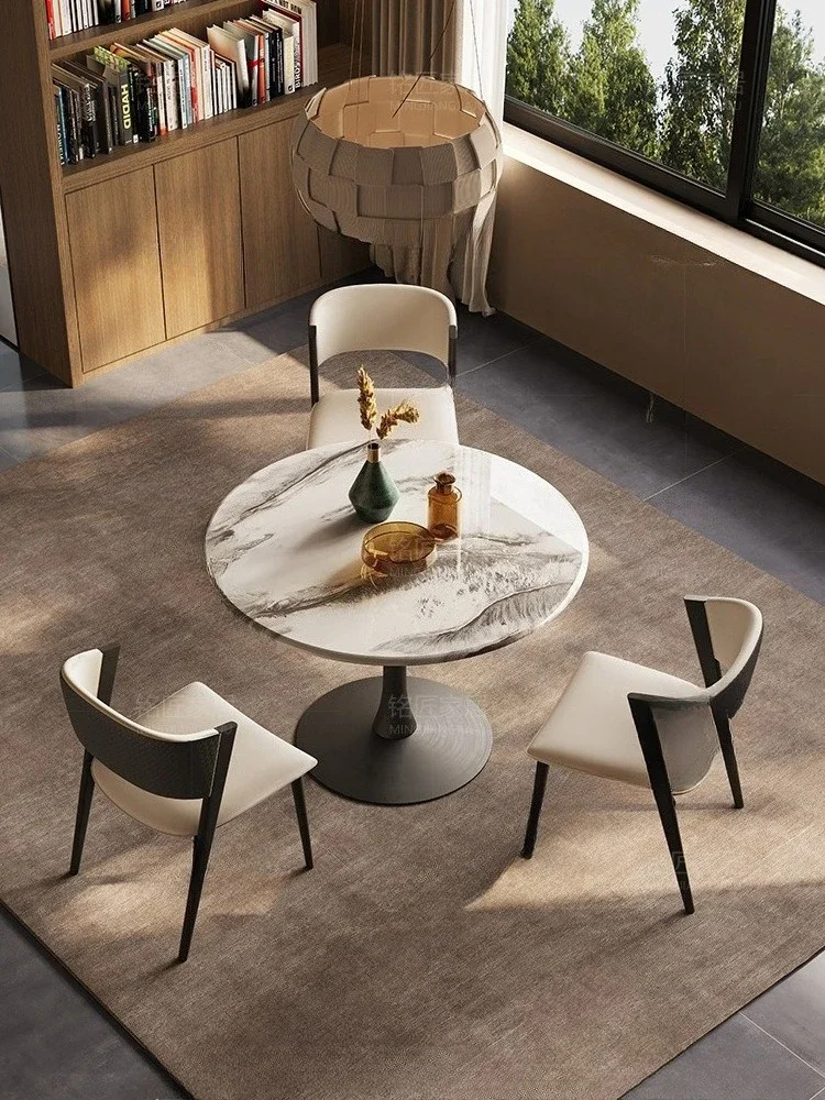 Quiet Luxury High Quality Material Cherry Cocktail Table Compact Size No Wobble Design Hidden Storage for Kitchen Heavy Duty