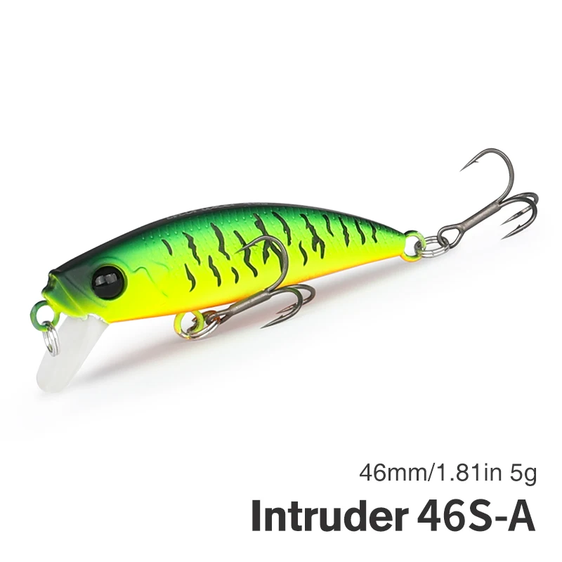 TSURINOYA 10pcs 46mm 5g Intruder 46S Zinken Vissen Lokken Voor Forel Game Minnow Kunstmatige Harde aas Visgerei