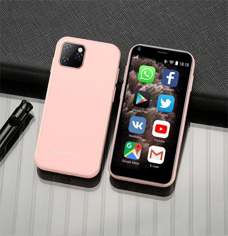 Imagem -03 - Android Mini Telefone Inteligente Vidro 3d Dual Sim 1gb de Ram 8gb Rom Quad Core 1000mah 3g Cdma Play Store Cute Cell Phone Soyes-xs11