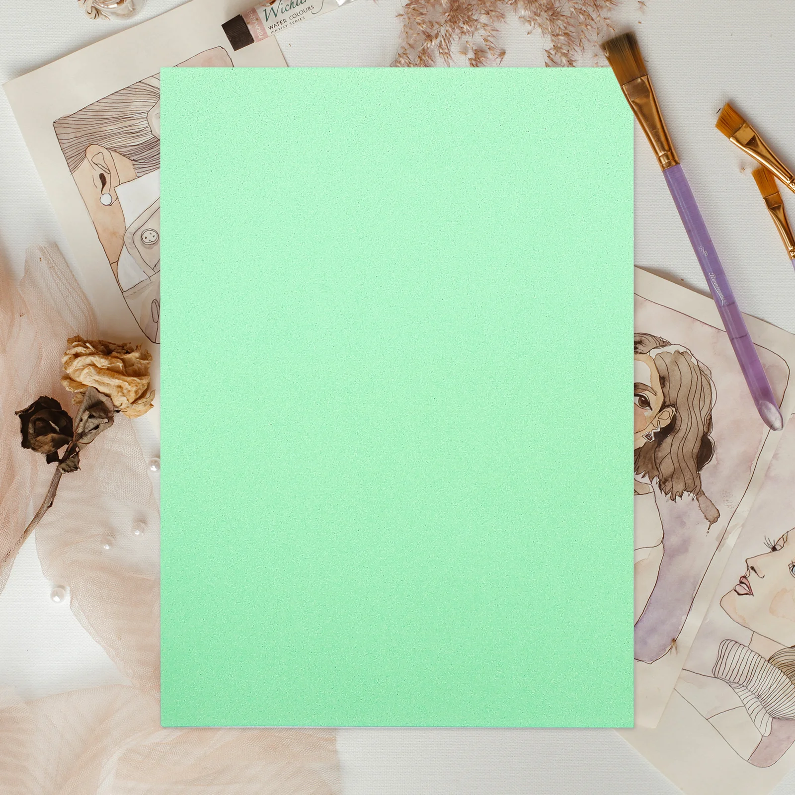 20 قطعة من ورق الرسم الملون ذو السطح الأملس للأطفال، لوازم فنية ذاتية الصنع للرسم واللوازم الفنية #6